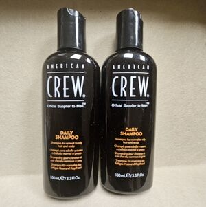 NWT 》2×《 AMERICAN CREW OFFICIAL SUPPLIER TO MEN DAILY SHAMPOO MINI'S!